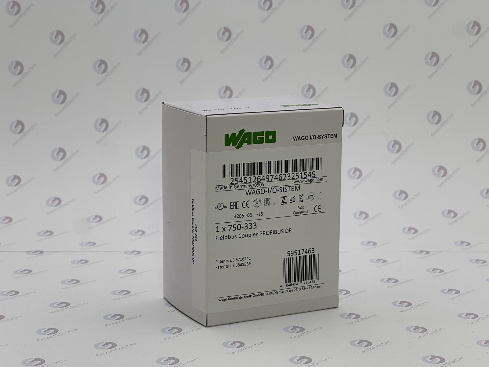 Wago 750-333 (Каплер Profibus D-Sub 9, DP/V1, 12MBd)