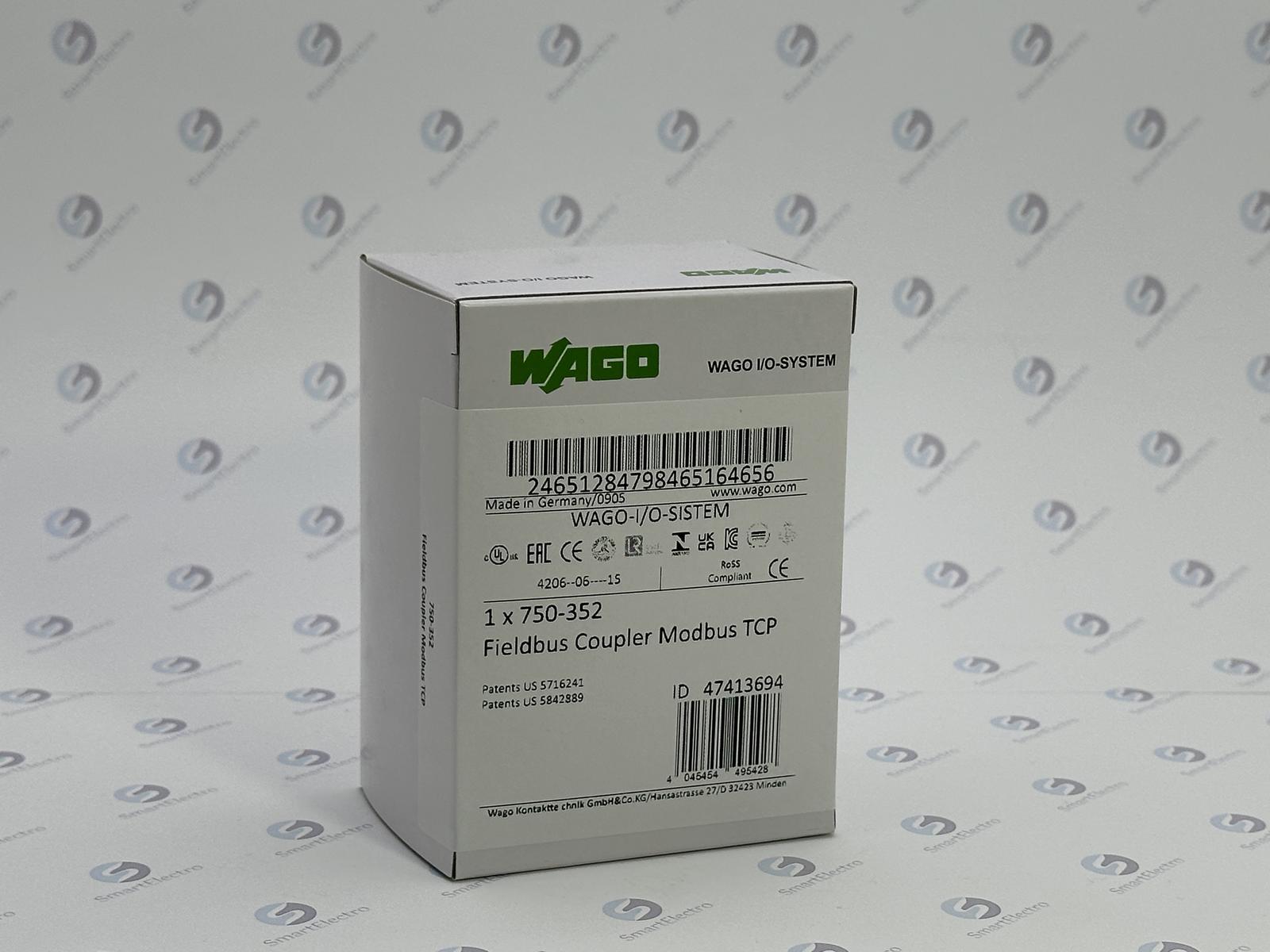 Wago 750-352 (Каплер Ethernet, RJ-45 (x2), G3, без модуля питания)