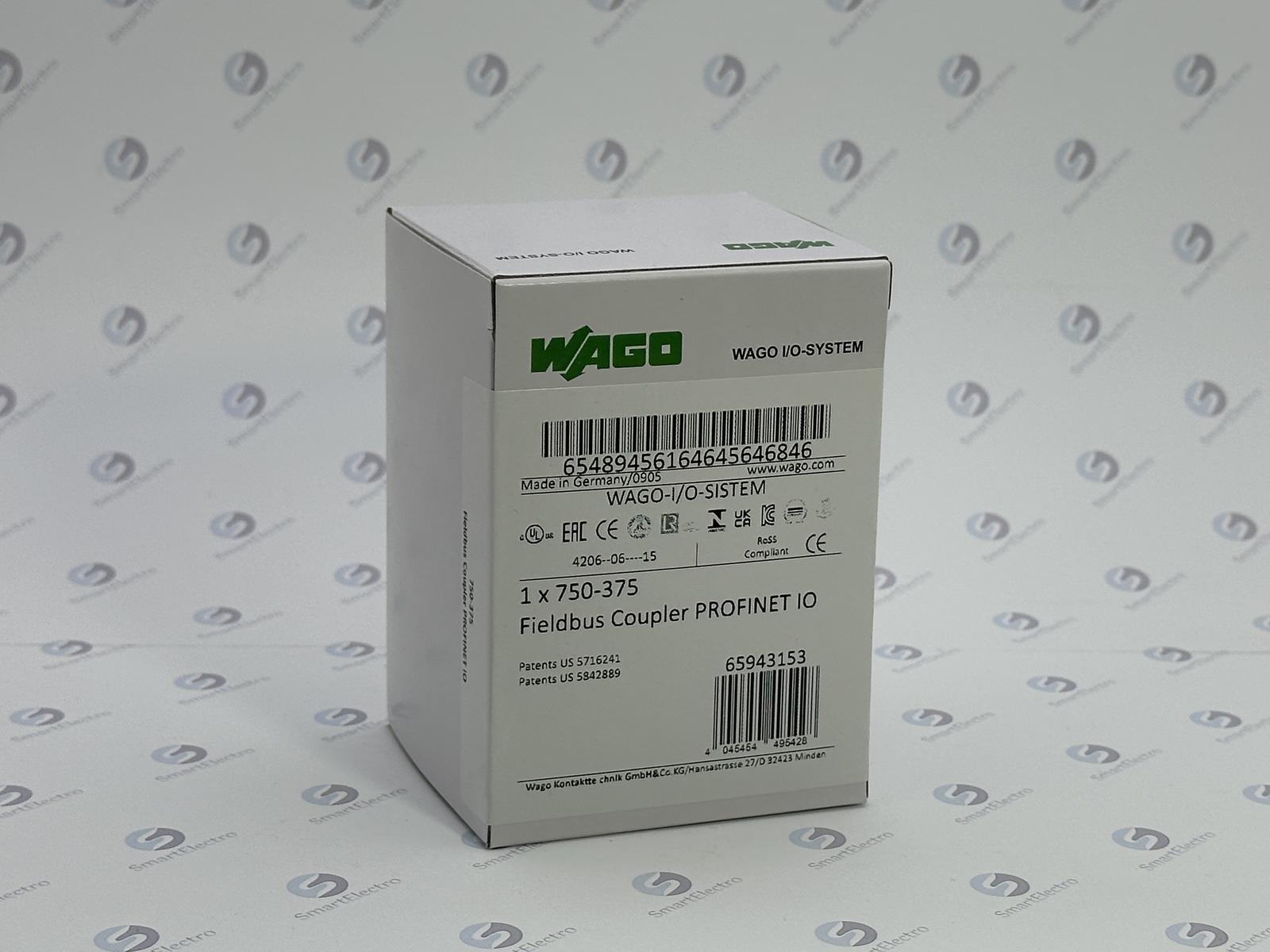 Wago 750-375 (Каплер Profinet, RJ-45 (x2), G3)