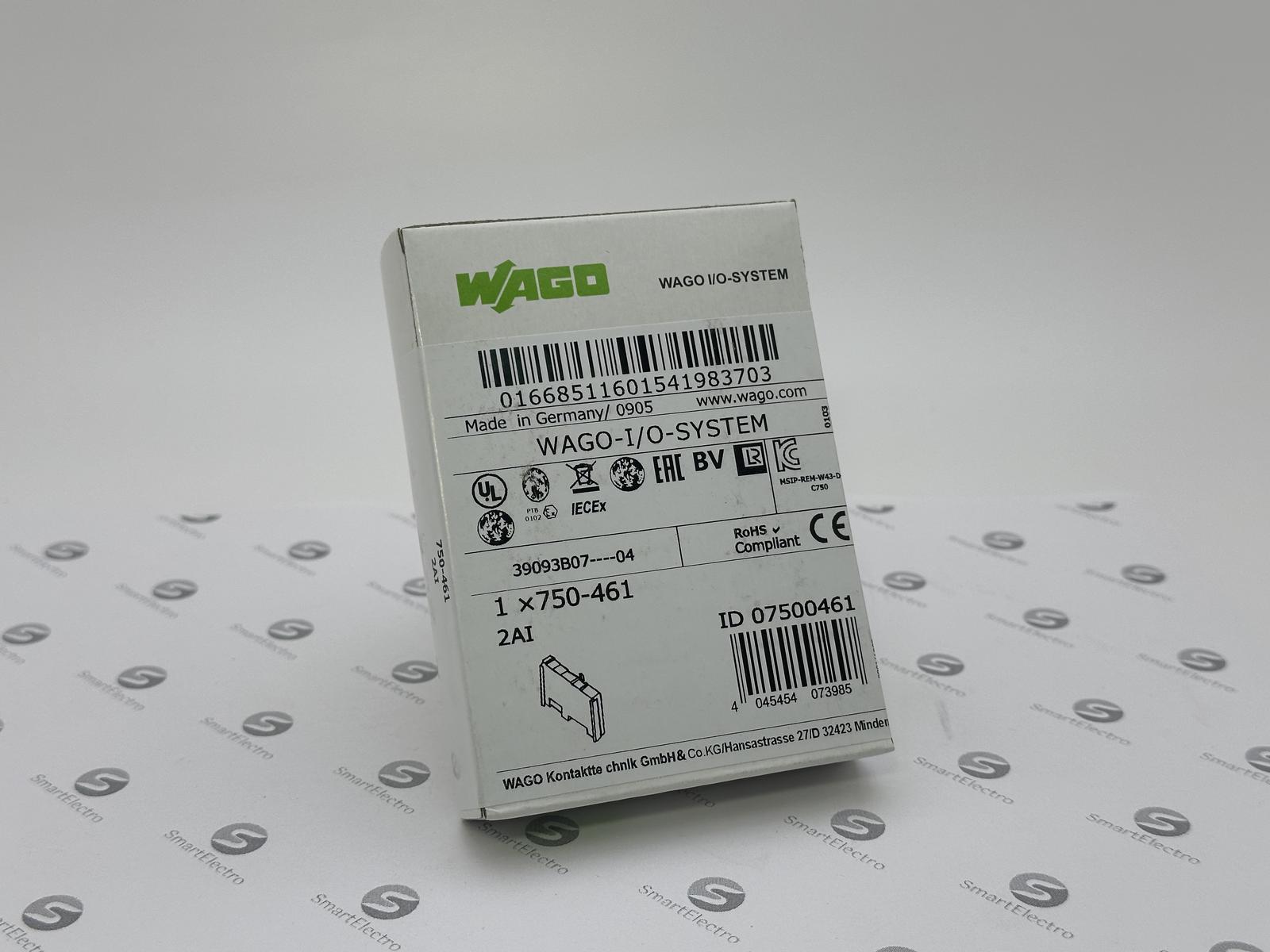 Wago 750-461 (2-канал. модуль терм. сопротивления, PT 100, платиновый)