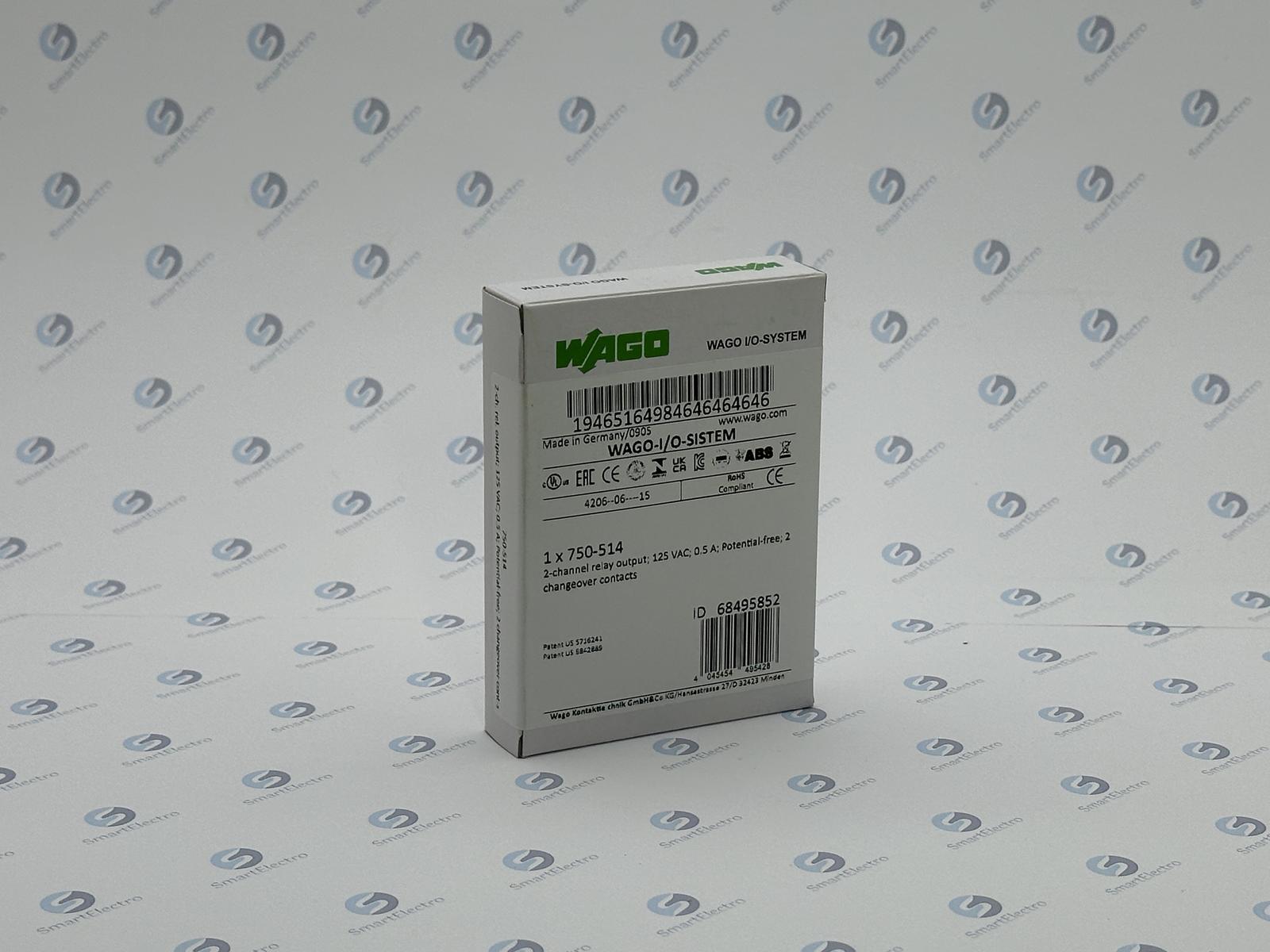 Wago 750-514 (2-кан. модуль релейного вывода, 125V AC, 30V DC)