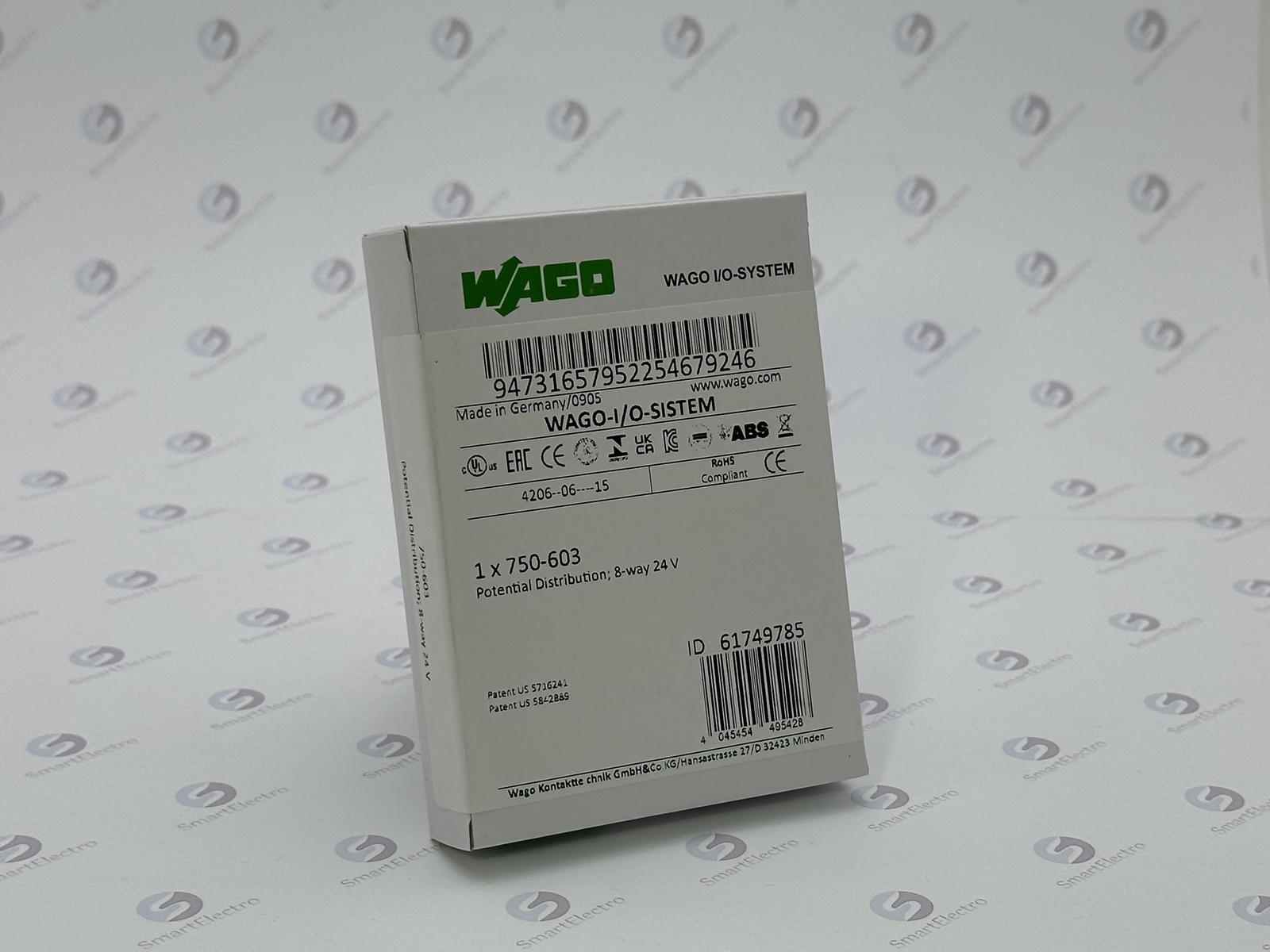 Wago 750-603 (Модуль разводки дополнительного питания, 24 VDC)