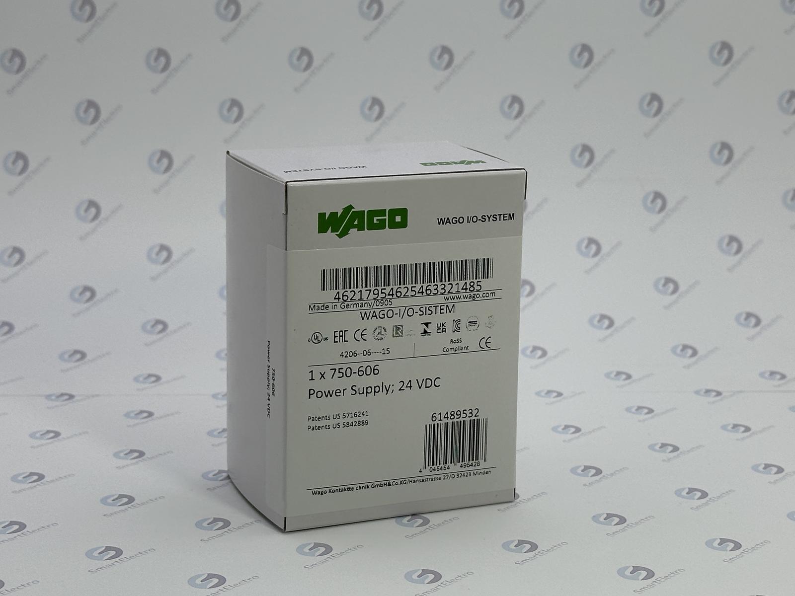 Wago 750-606 (Модуль питания, 24 VDC, 1.0A, Ex i)