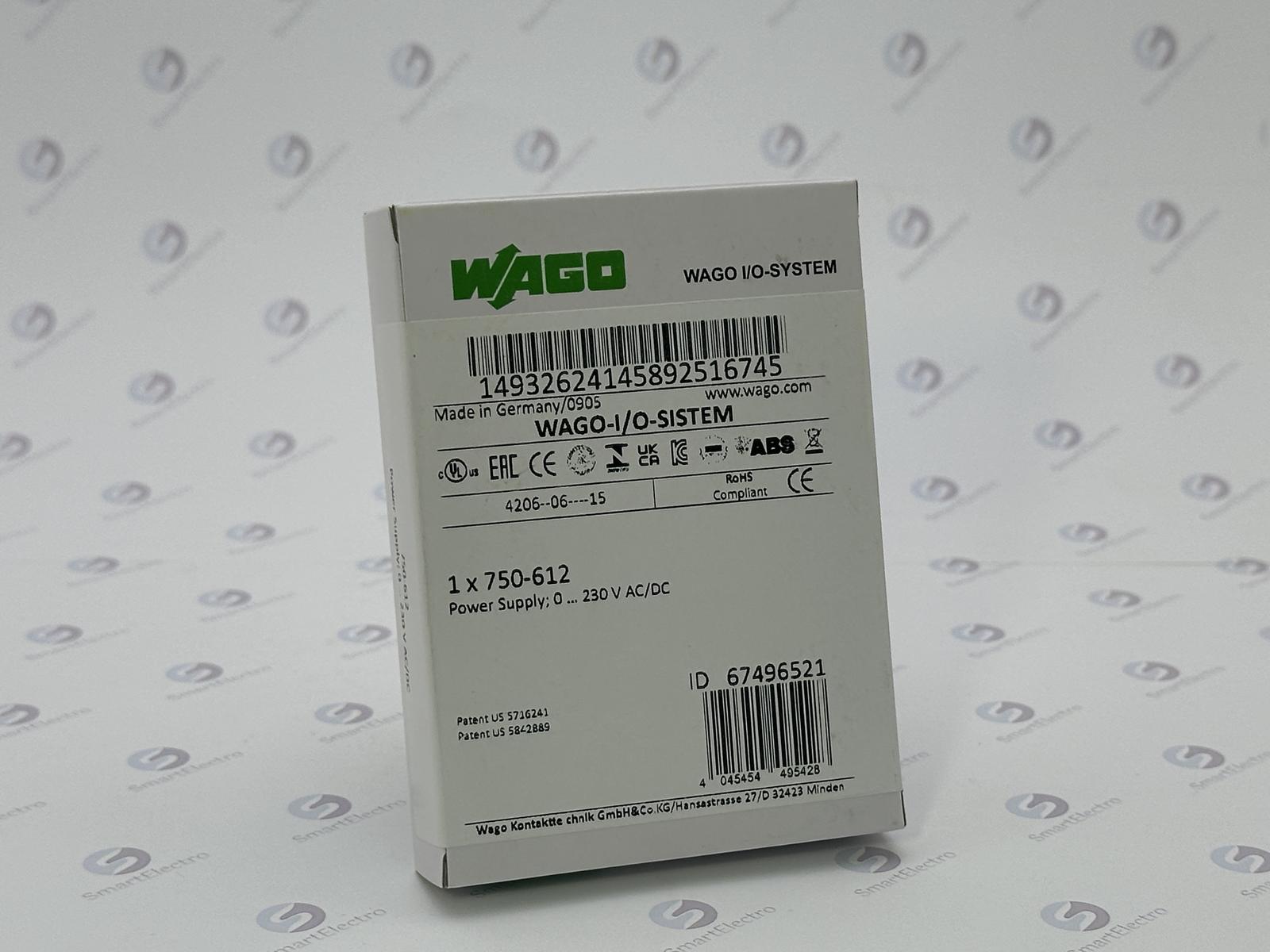 Wago 750-612 (Модуль питания, 0-230 VAC/VDC, пассивный)