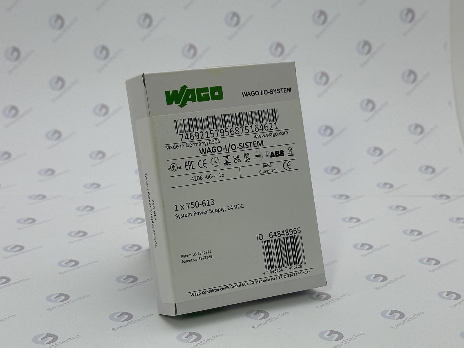 Wago 750-613 (Модуль питания, пассивный, 24 VDC)