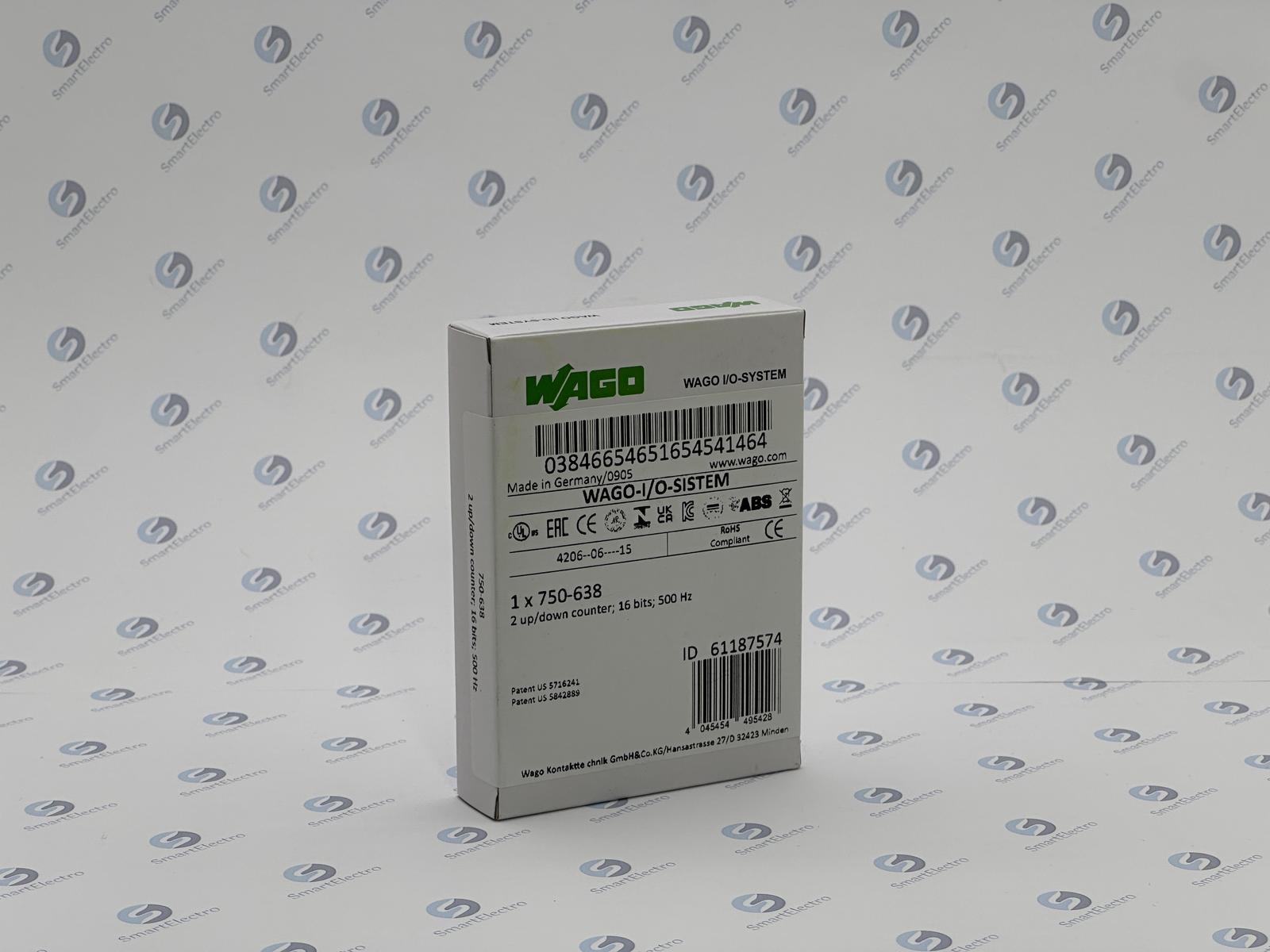 Wago 750-638 (2-канал. реверсивный счетчик DC 24 V, 500 Гц)