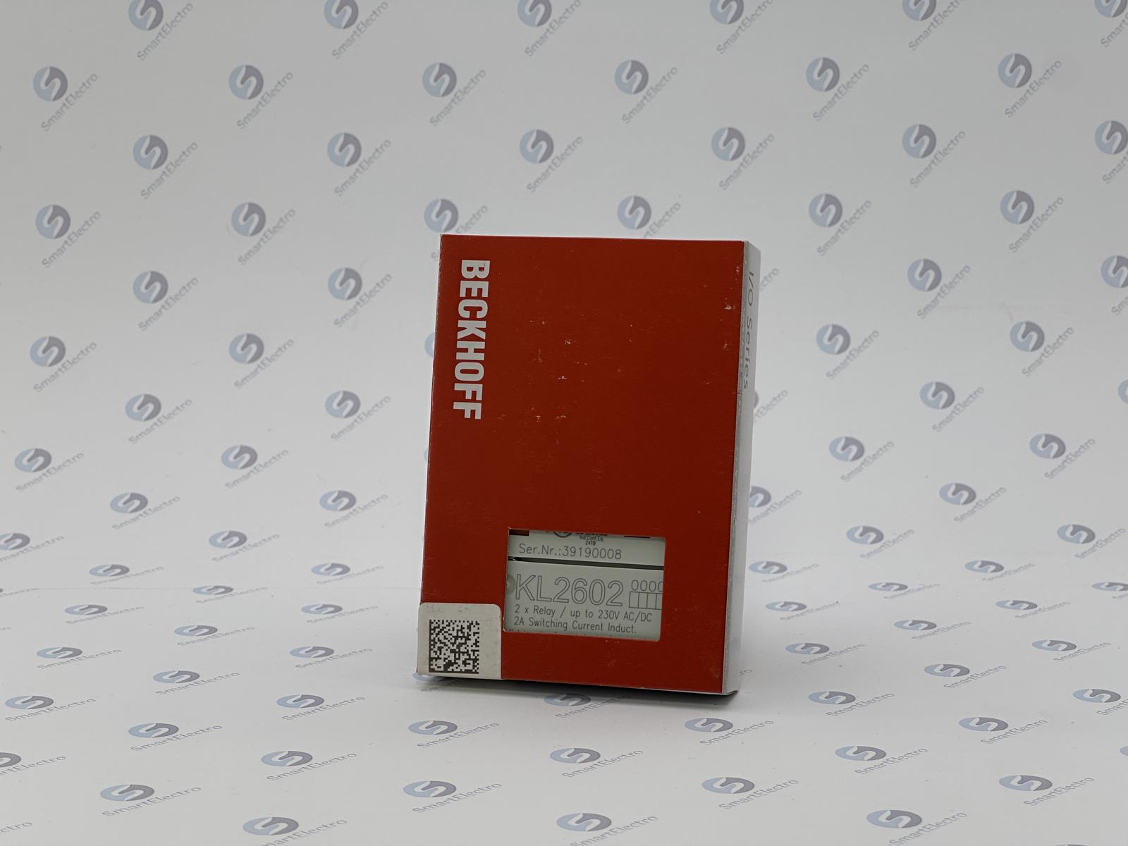 Beckhoff KL2602 (Модуль релейных выходов, 2-х канальный, контакты 2НО 5А 230V AC / 30V DC, 4-х пров)